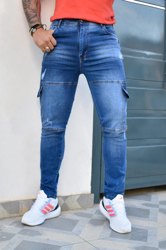 JEANS CARGO MEN BIYOU REF. BY-7062