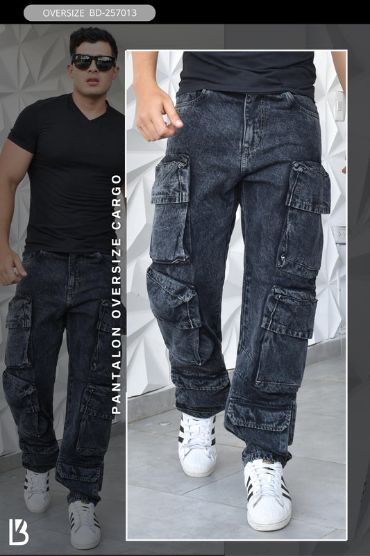 JEANS OVERSIZE CARGO BURDAN MEN REF: BD-257013