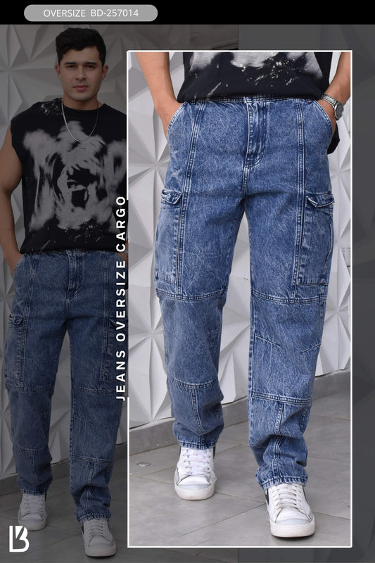 JEANS OVERSIZE CARGO BURDAN MEN REF: BD-257014