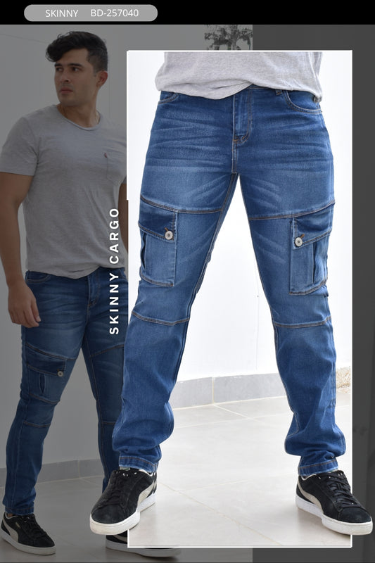 JEANS CARGO MEN BIYOU REF. BY-257040