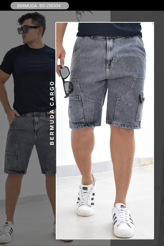 BERMUDA MEN BURDAN REF: BD-256504- ENVIO GRATIS