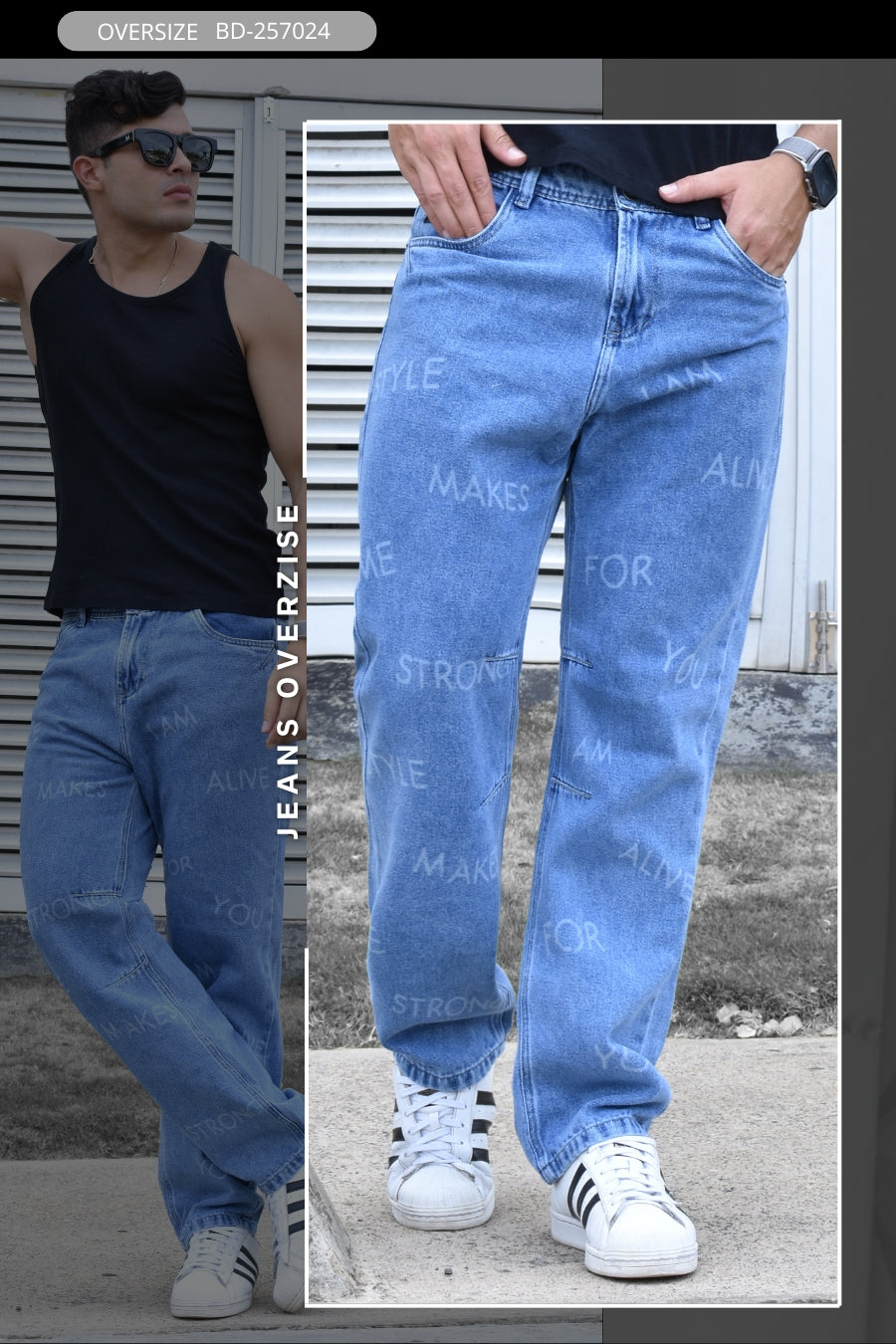JEANS OVERSIZE BURDAN MEN REF: BD-257024