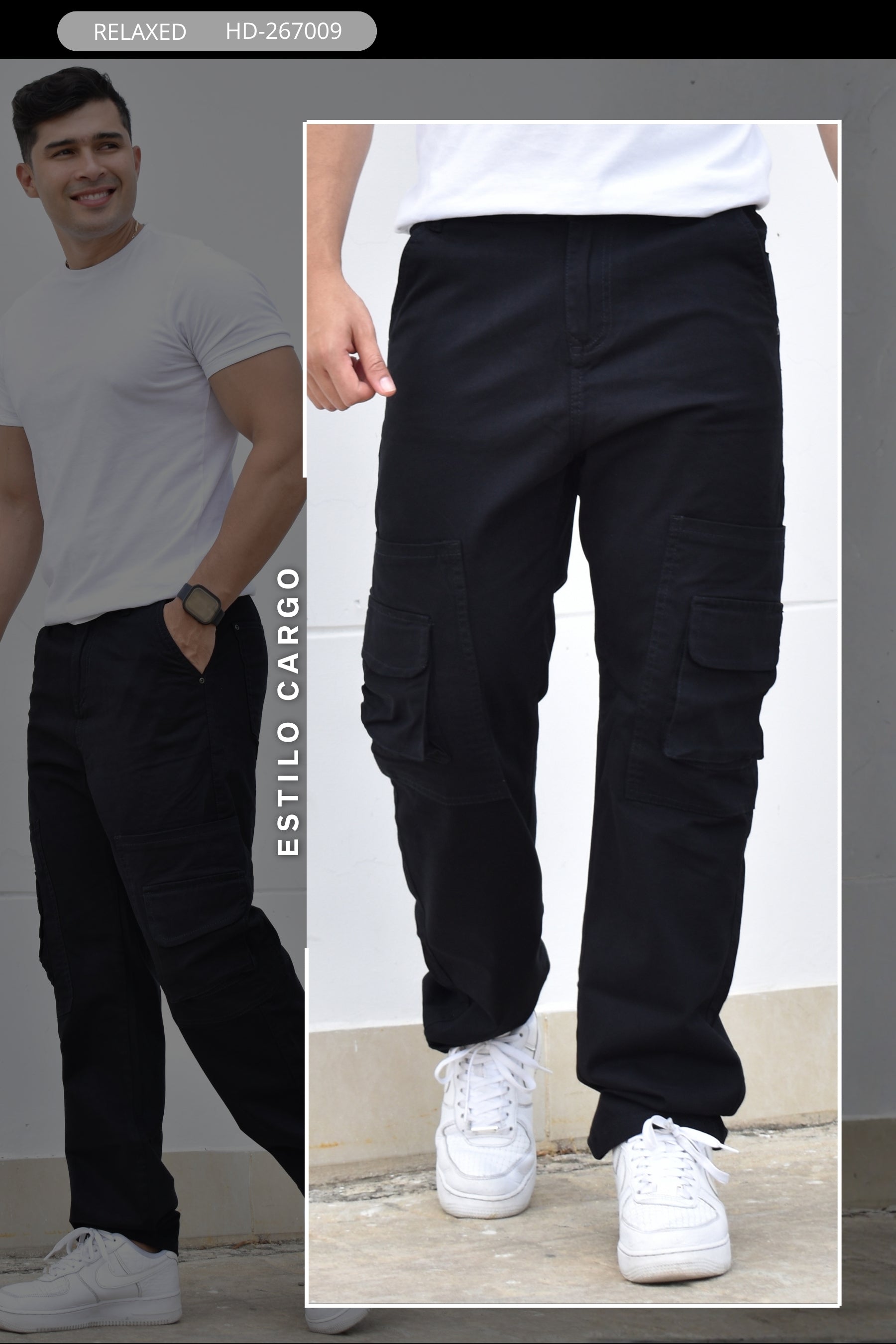 PANTALON RELAXED CARGO HURDAN REF. HD267009