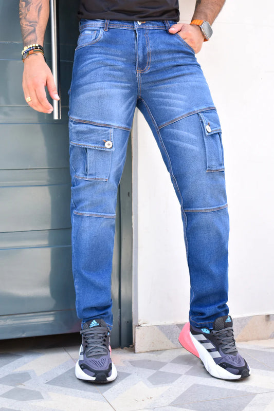 JEANS CARGO MEN BIYOU REF. BY-7066