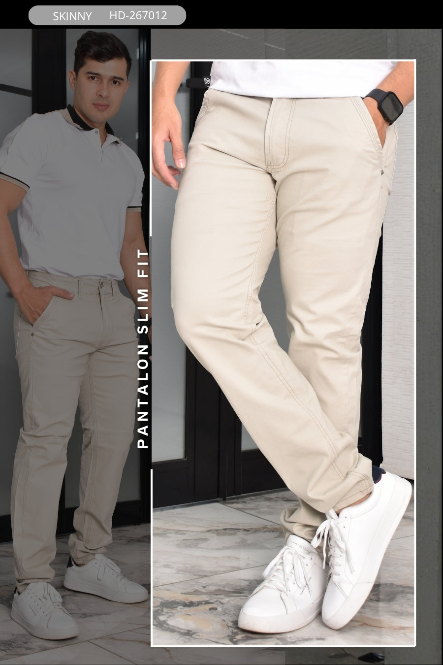 PANTALON SLIM FIT HURDAN MEN REF: HD267012