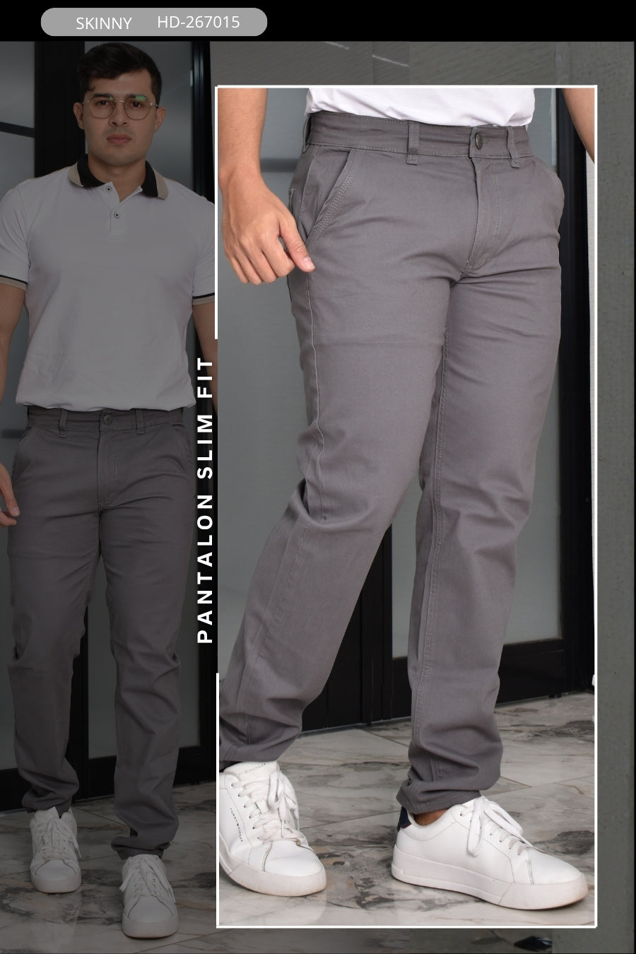 PANTALON SLIM FIT HURDAN MEN REF: HD267015
