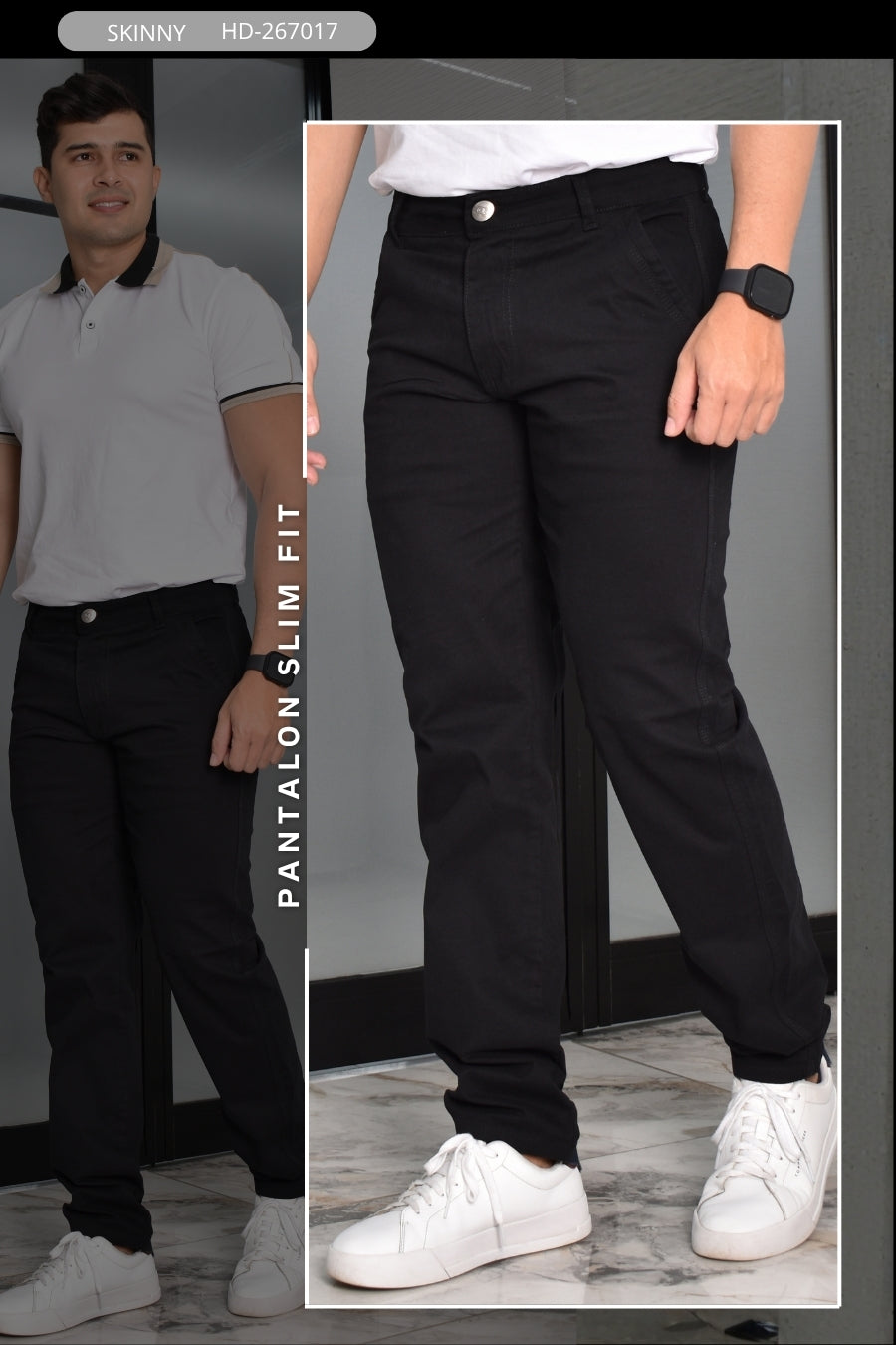 PANTALON SLIM FIT HURDAN MEN REF: HD267017