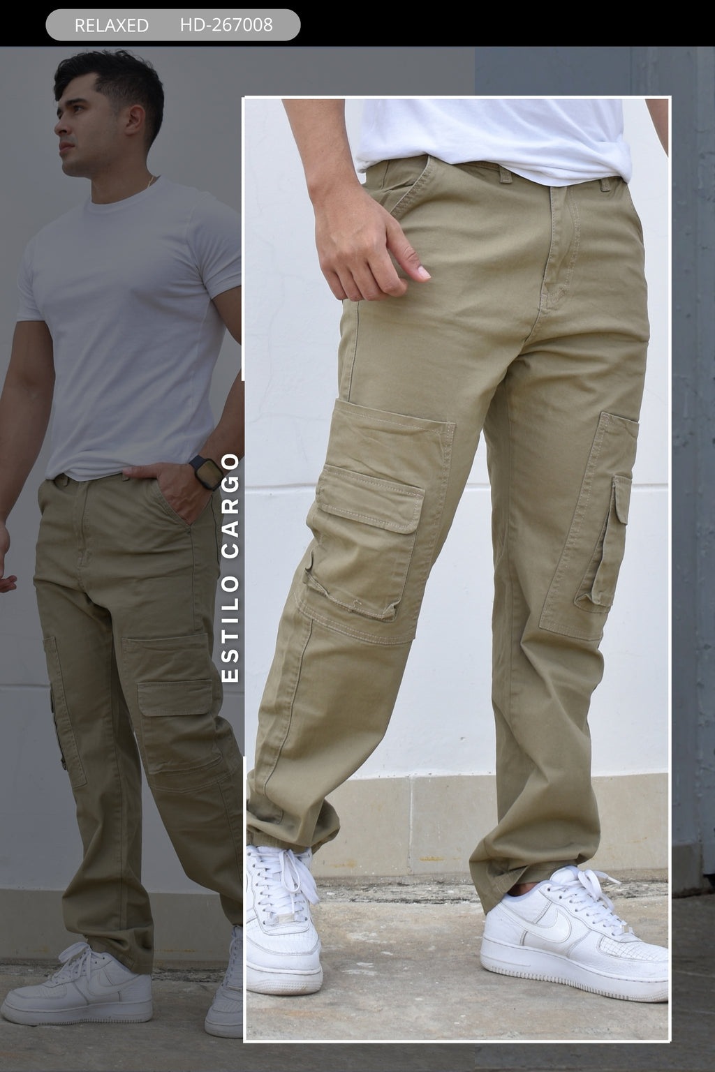 PANTALON RELAXED CARGO HURDAN REF. HD267008