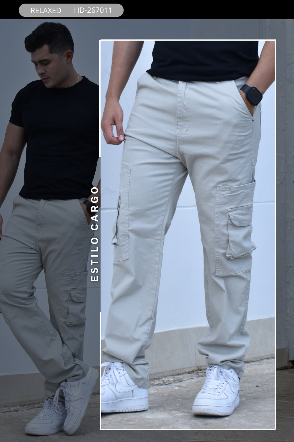 PANTALON RELAXED CARGO HURDAN REF. HD267011