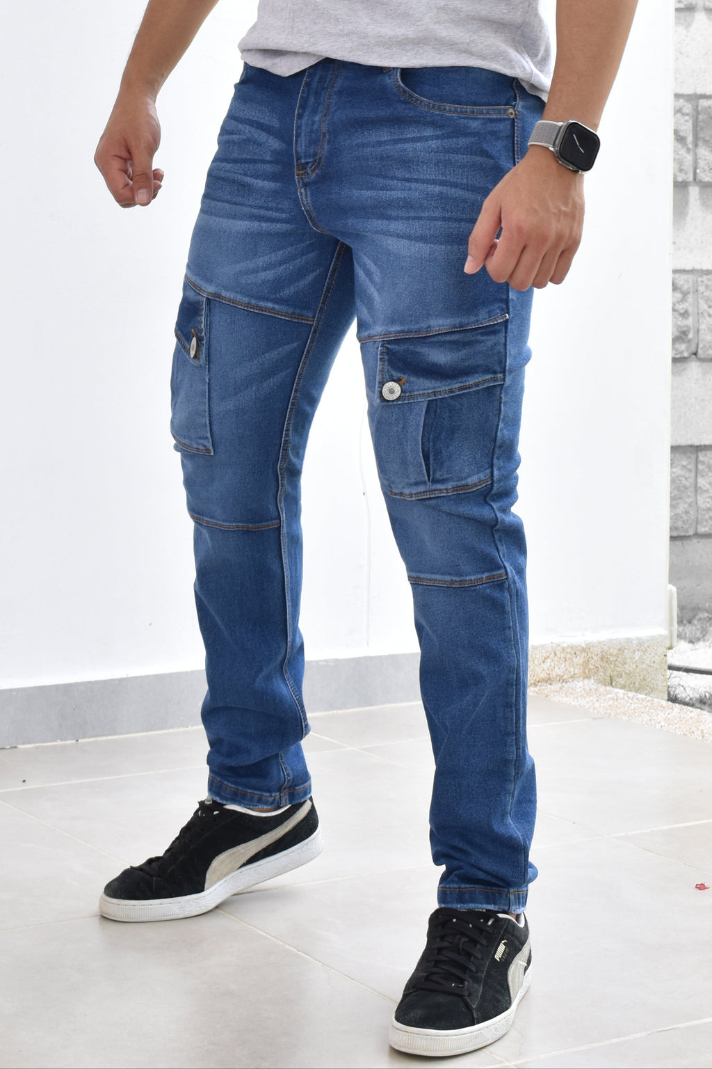 JEANS CARGO MEN BOTA RECTA BIYOU REF. BD-257040