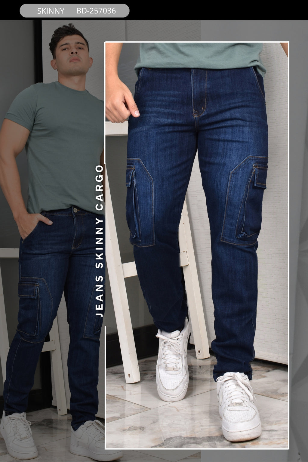 JEANS CARGO MEN REF. BD-257036