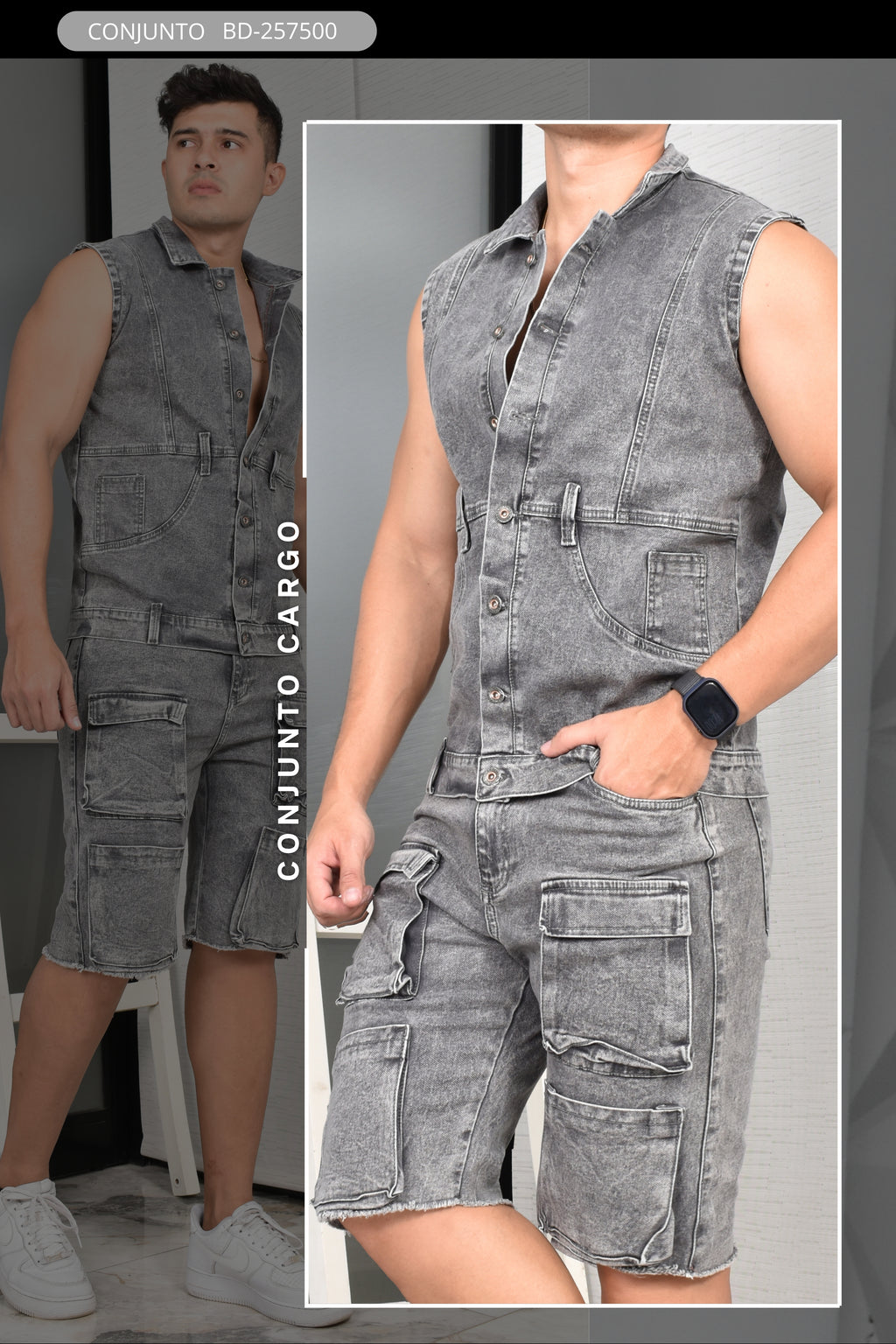 CONJUNTO CARGO BURDAN MEN REF: BD-257500