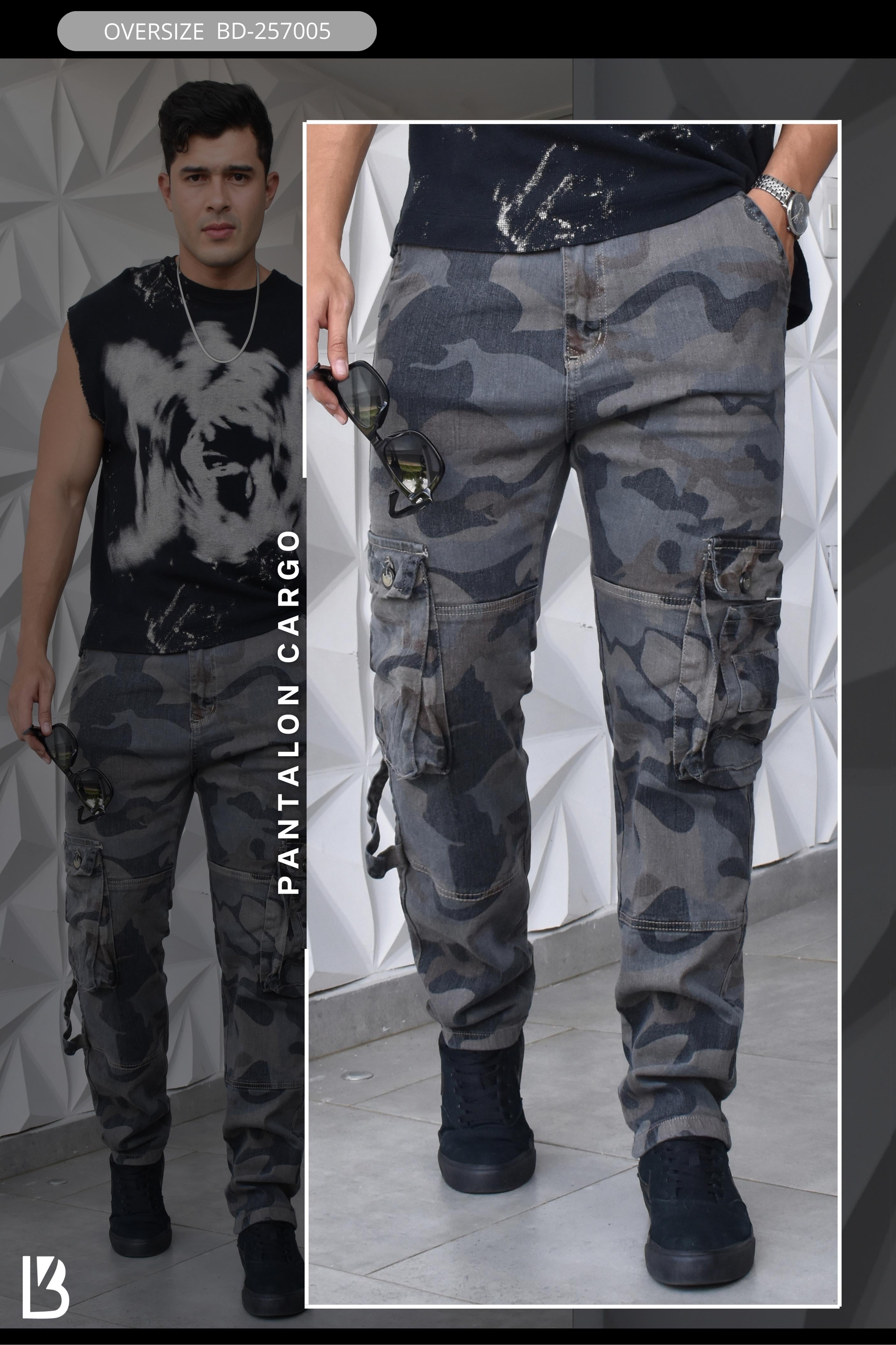 PANTALON CARGO OVERSIZE BURDAN MEN REF: BD-257005