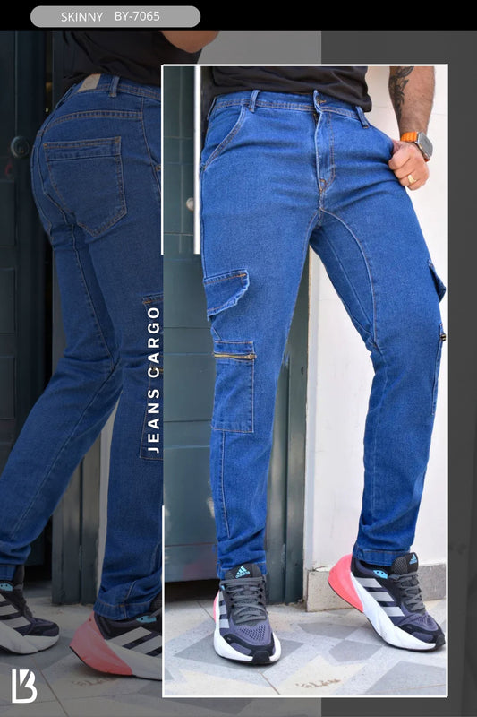 JEANS CARGO MEN BIYOU REF. BY-7065
