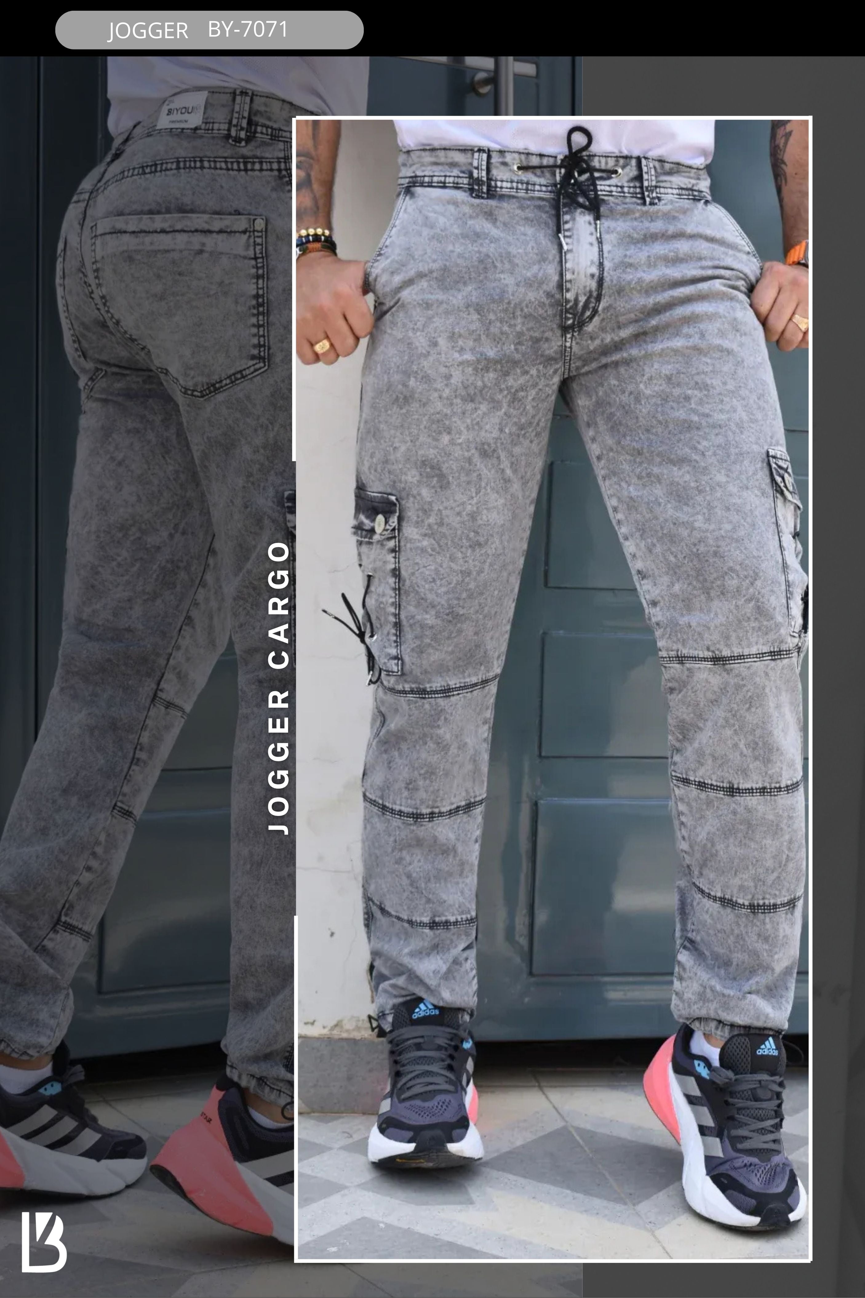 PANTALON CARGO MEN BIYOU REF. BY-7071