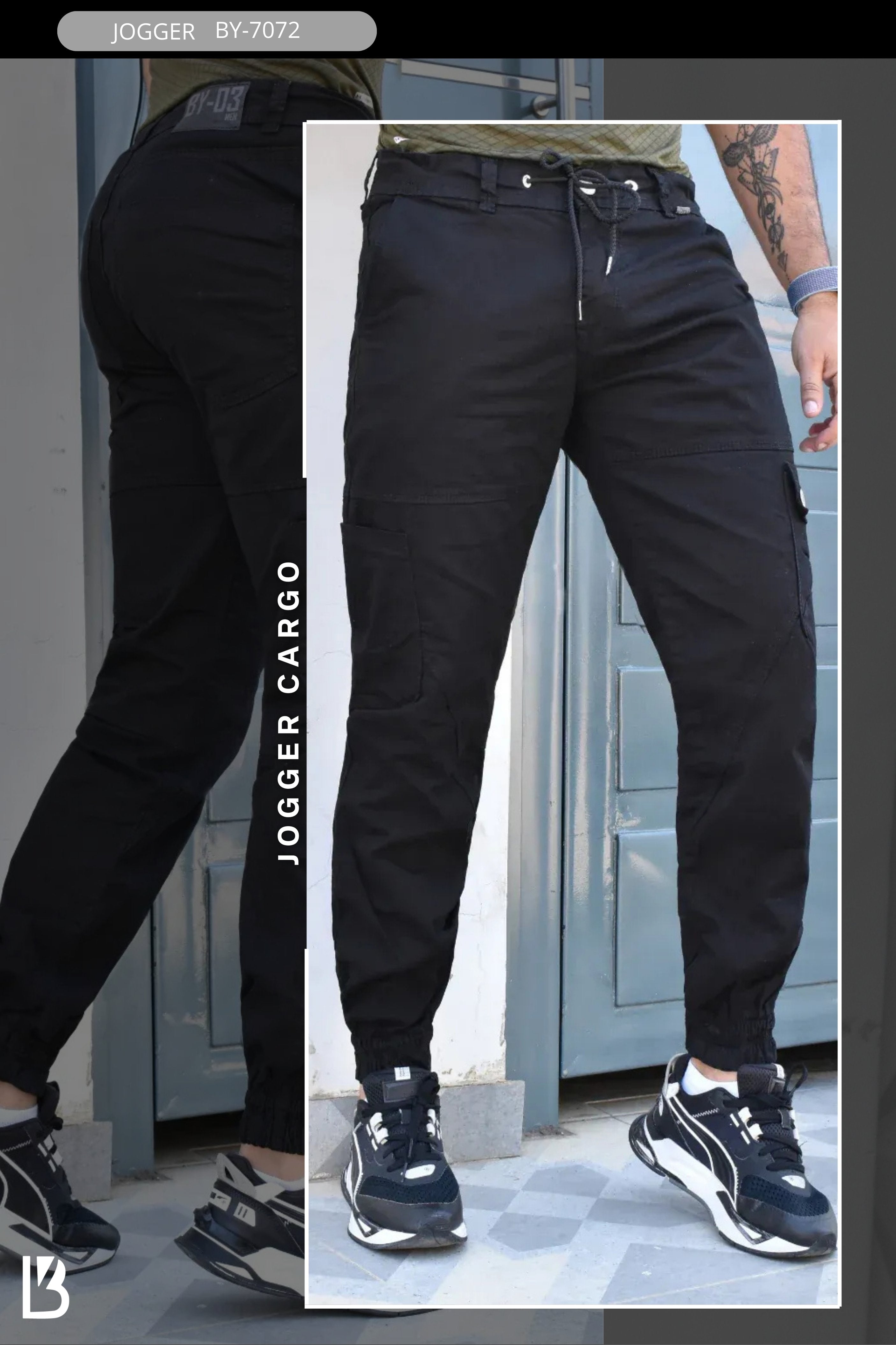 PANTALON CARGO MEN BIYOU REF. BY-7072