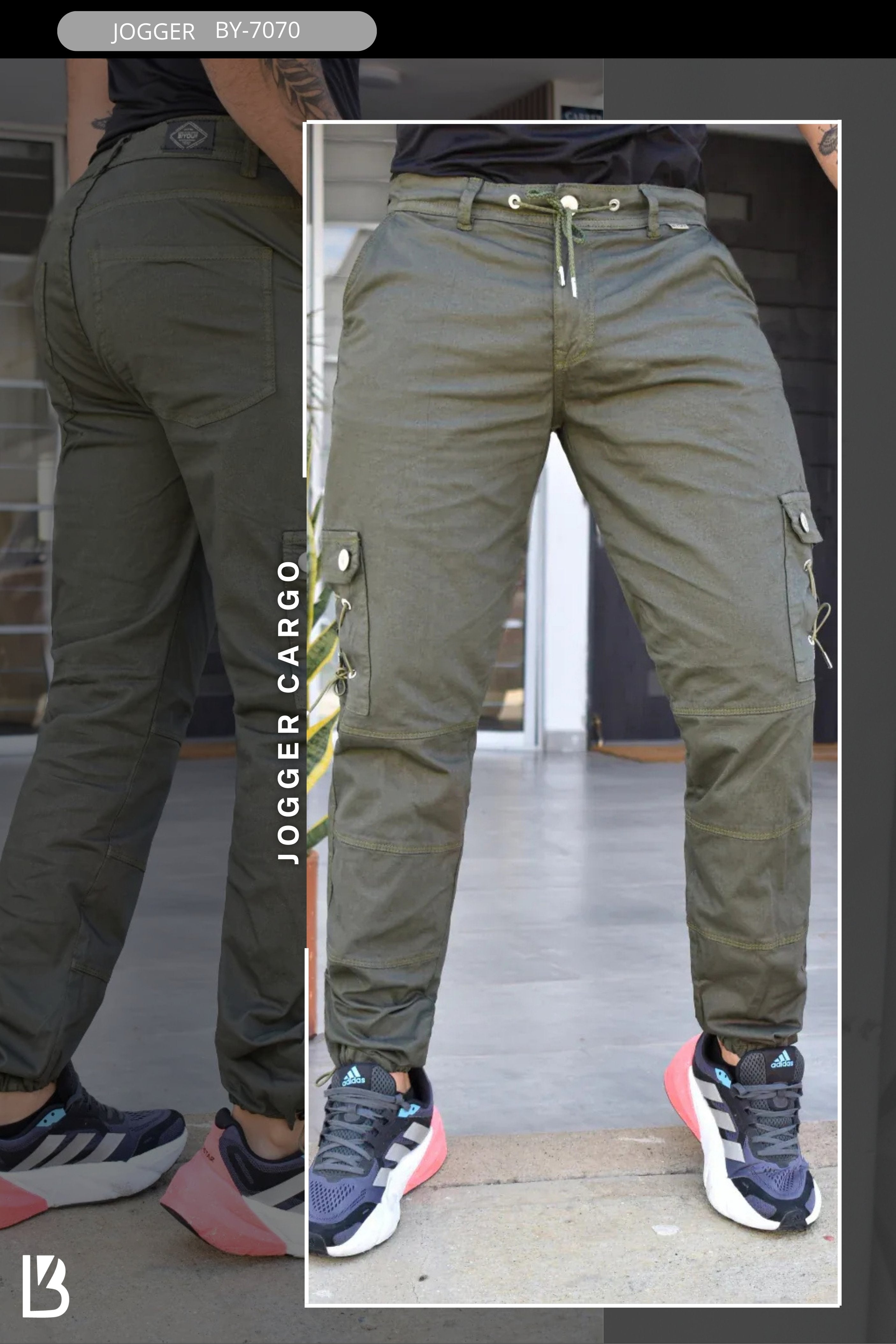 PANTALON CARGO MEN BIYOU REF. BY-7070