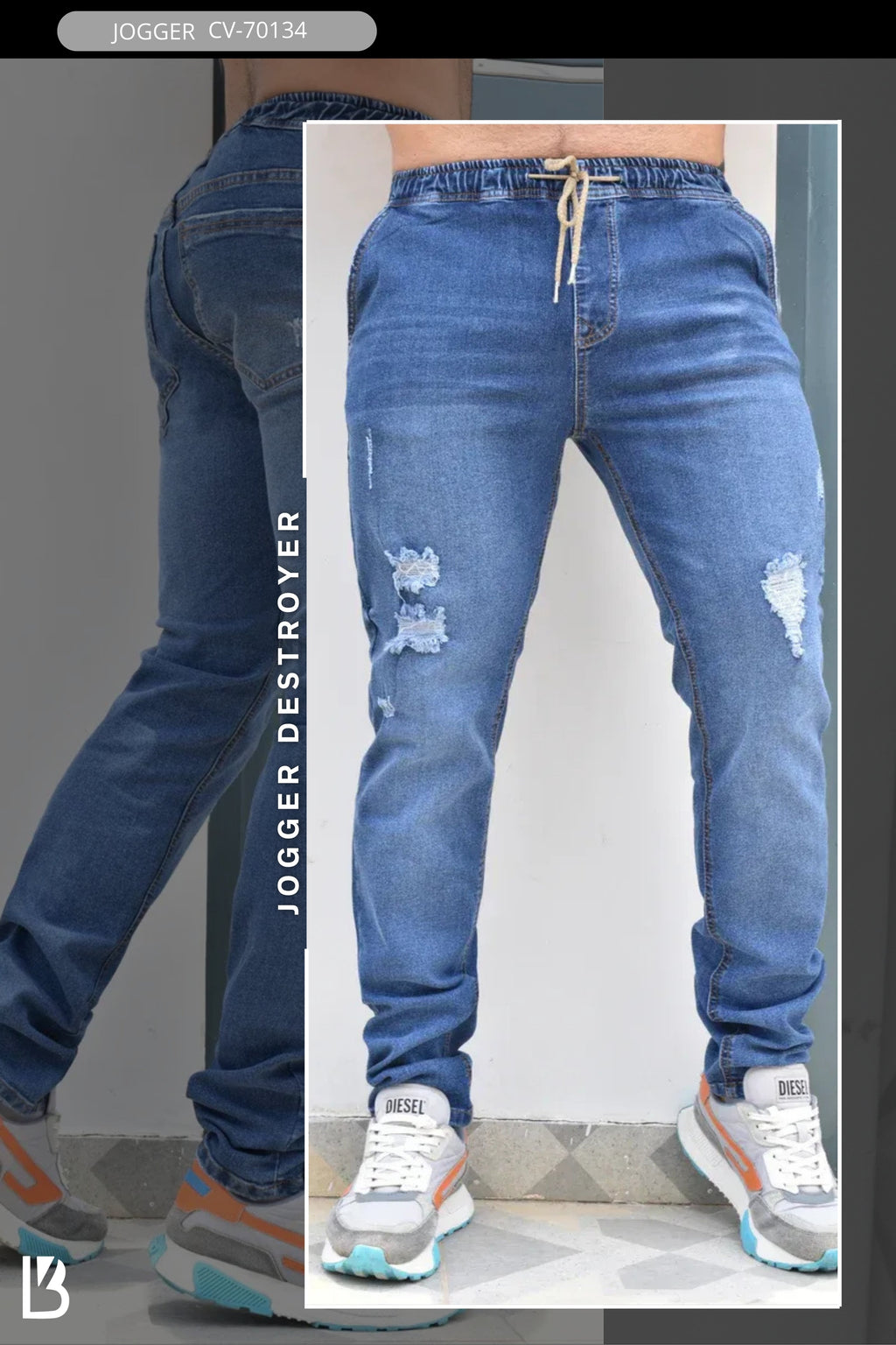 JEANS JOGGER CLASICO MEN CLOVIX REF: CV-70134