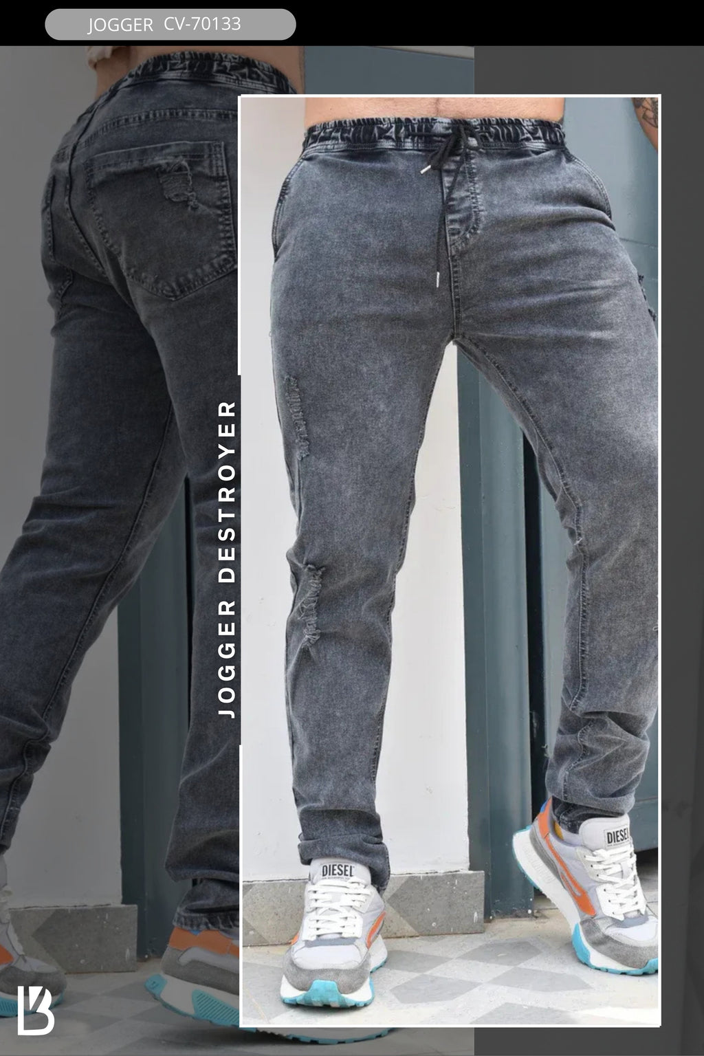 JEANS JOGGER CLASICO MEN CLOVIX REF: CV-70133