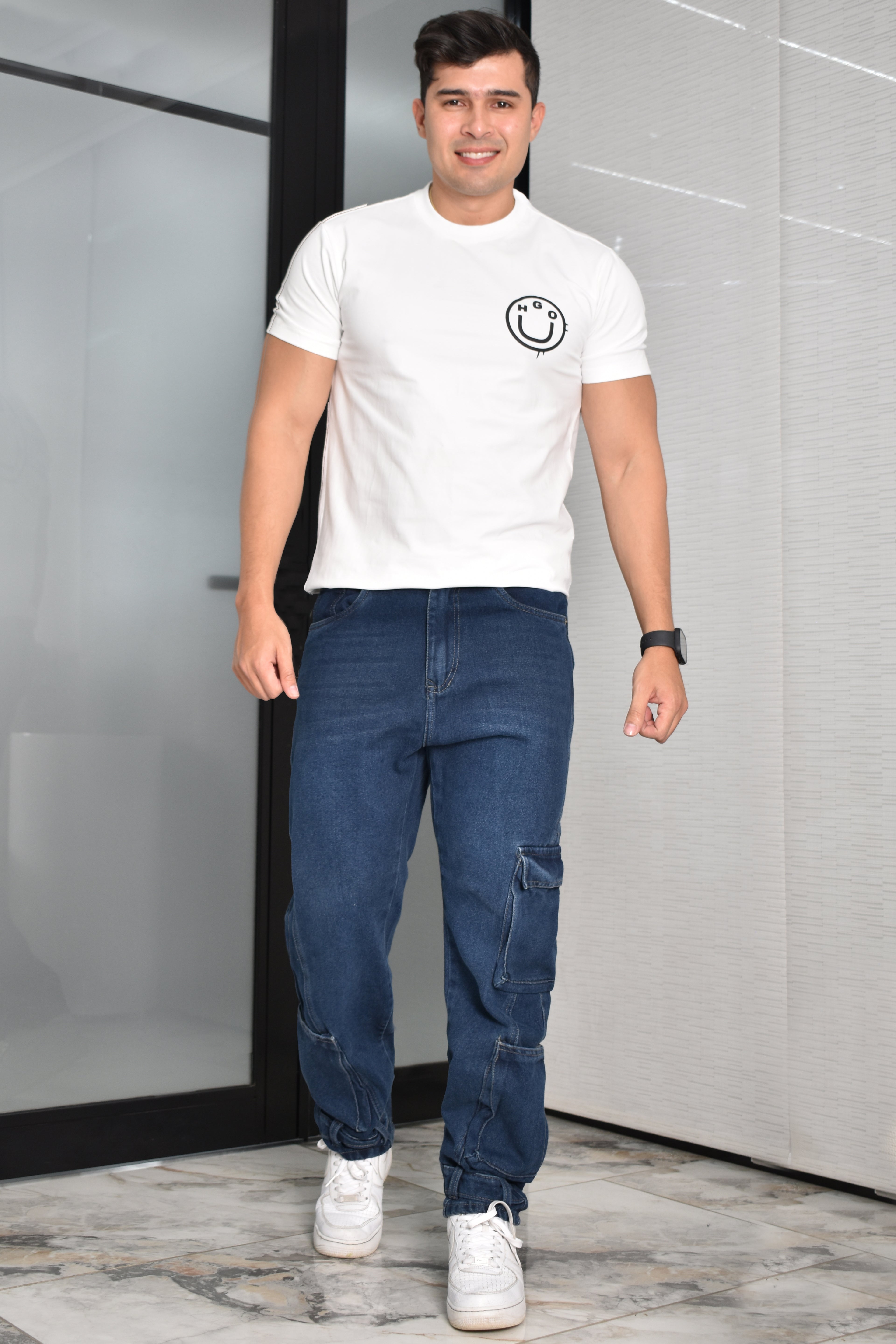 JEANS OVERSIZE CARGO HURDAN MEN REF HD267002