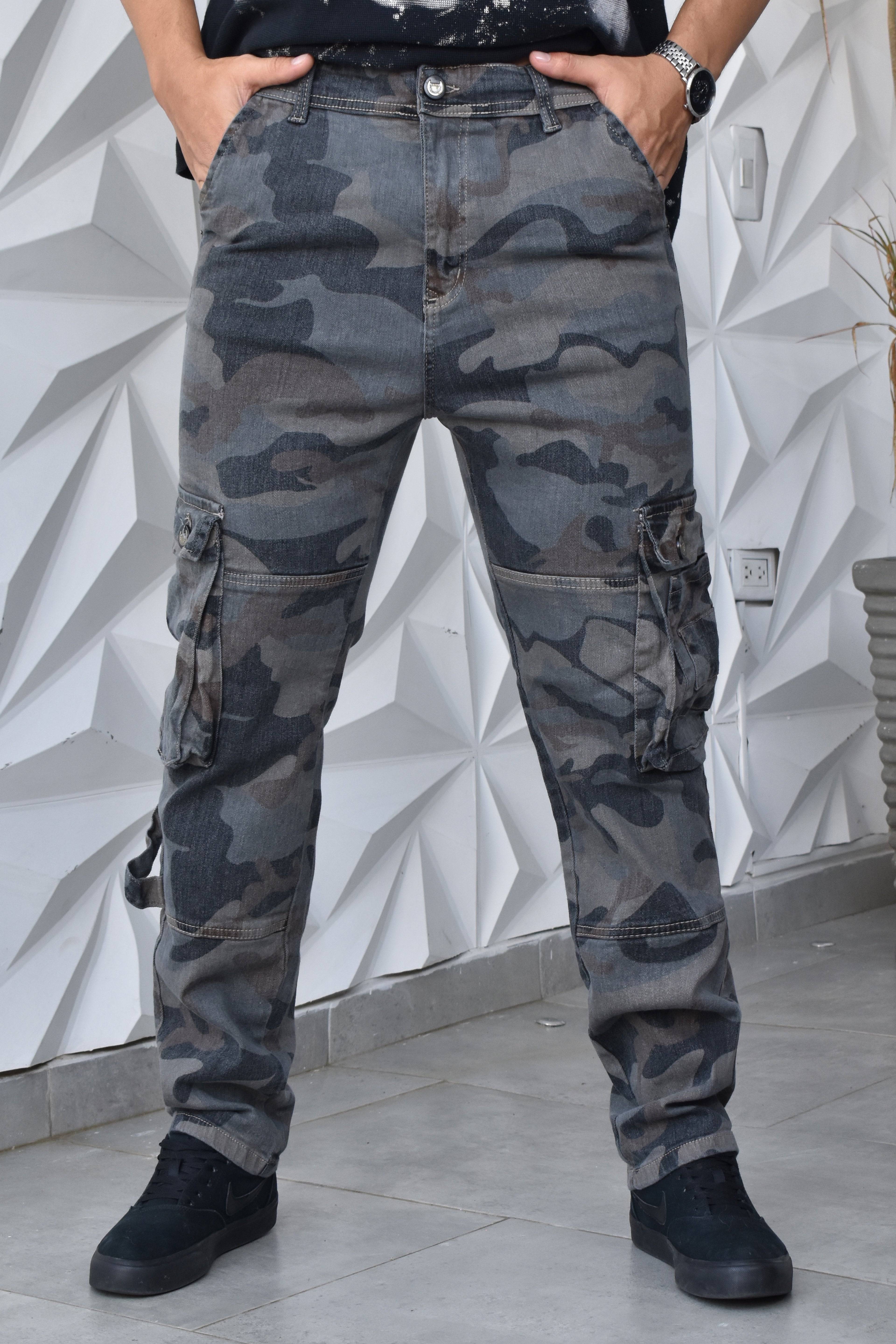 PANTALON CARGO OVERSIZE BURDAN MEN REF: BD-257005