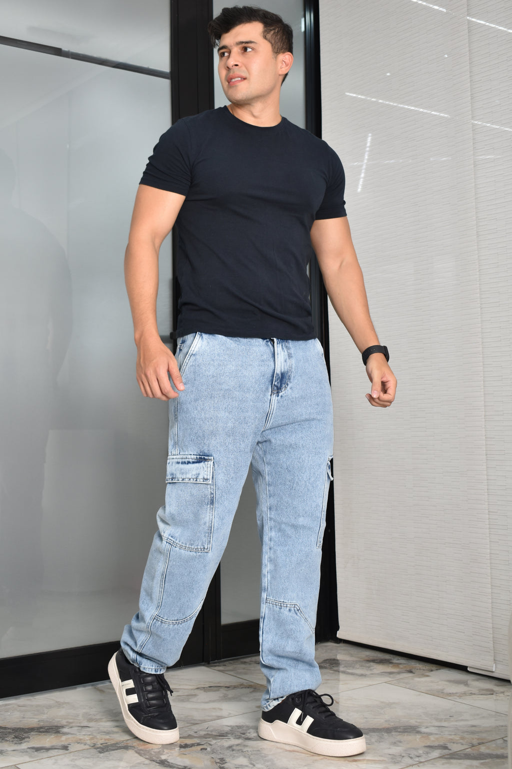 JEANS OVERSIZE CARGO HURDAN MEN REF HD267003