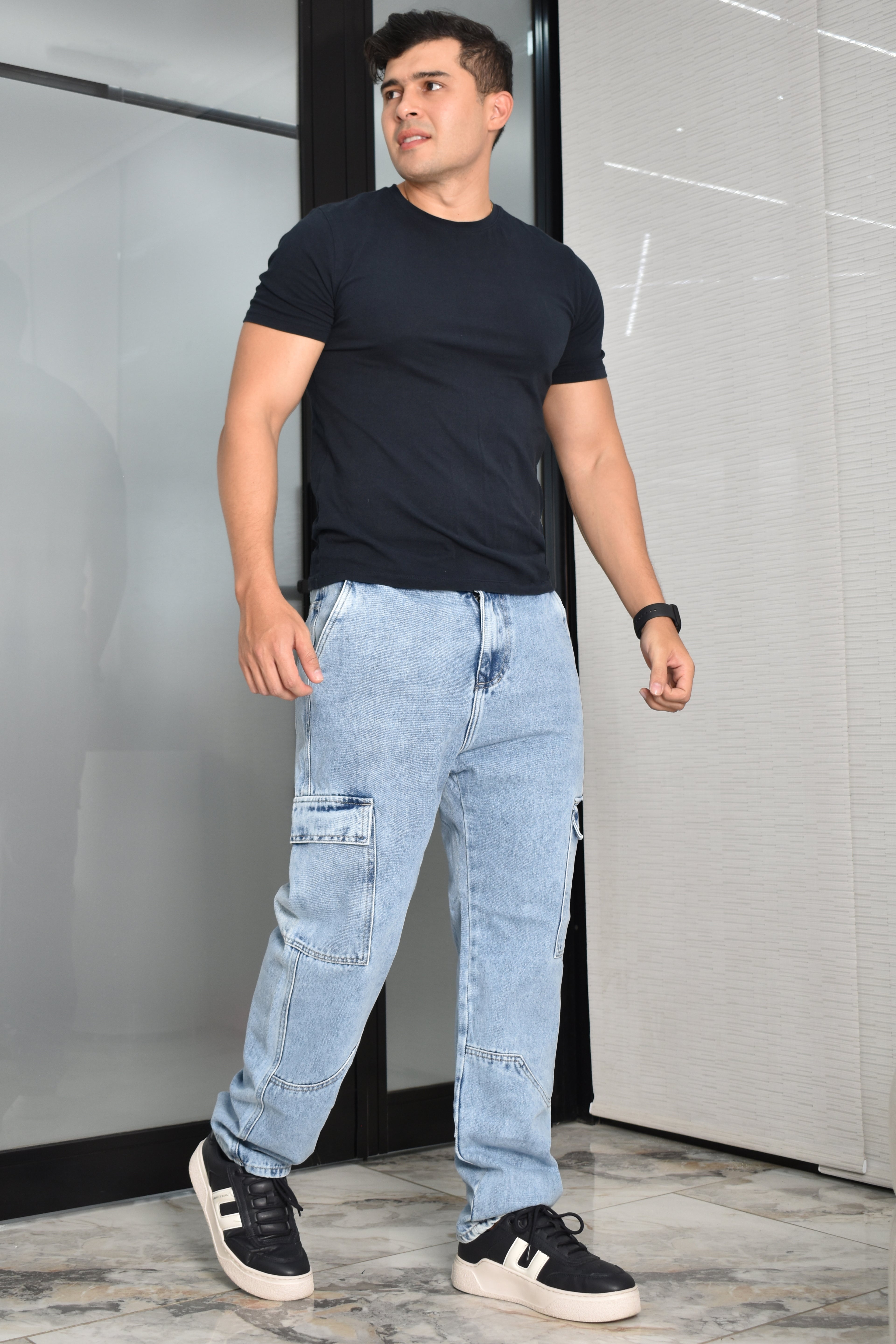 JEANS OVERSIZE CARGO HURDAN MEN REF HD267003