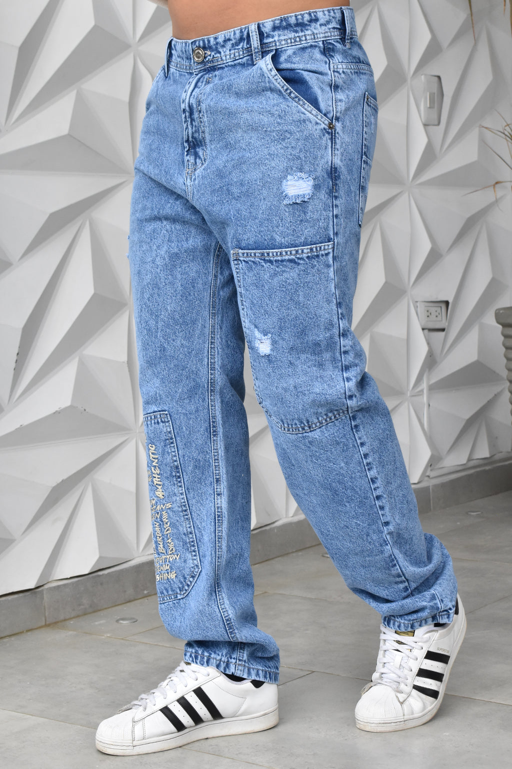 JEANS OVERSIZE CARGO BURDAN MEN REF: BD-257016