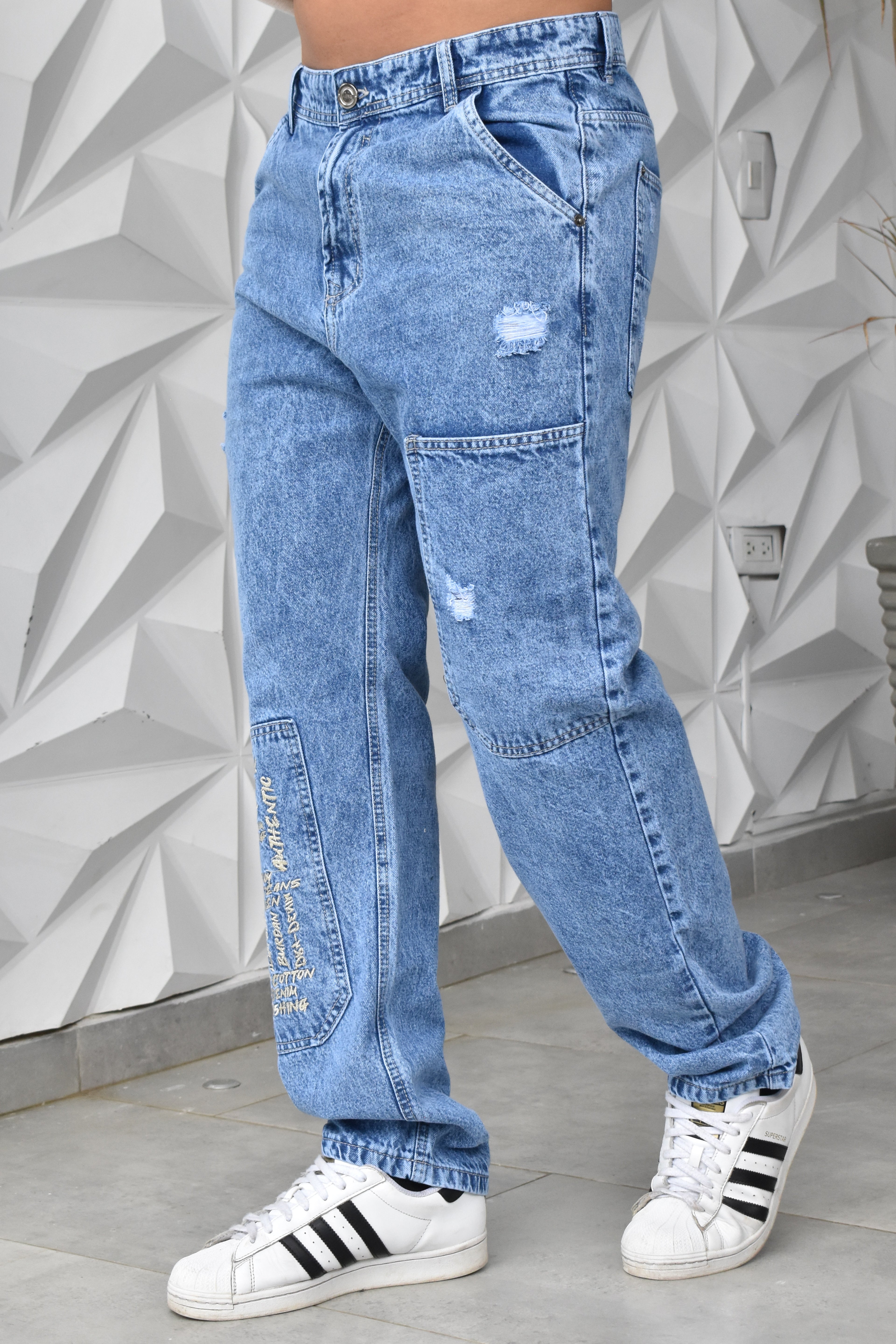 JEANS OVERSIZE CARGO BURDAN MEN REF: BD-257016