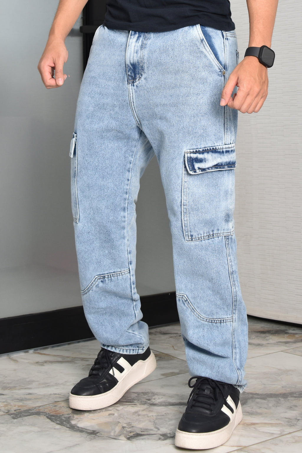 JEANS OVERSIZE CARGO HURDAN MEN REF HD267003